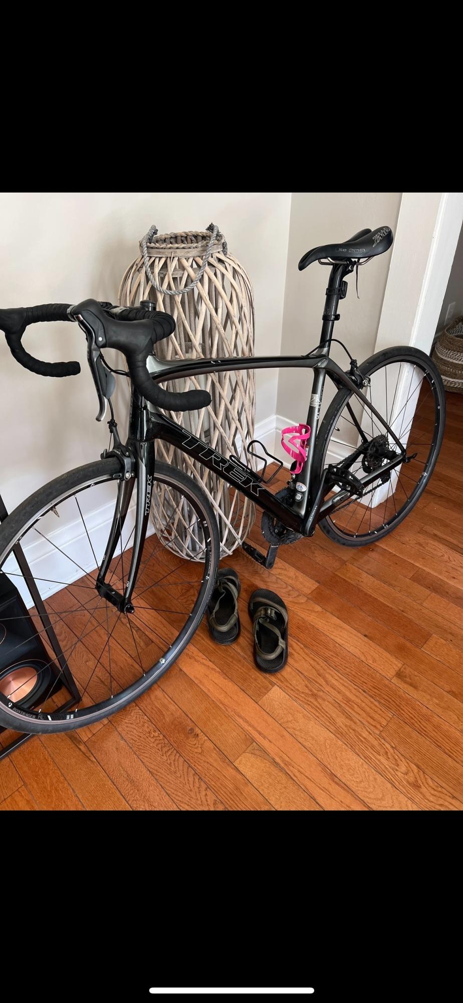 2019 Trek Domane Black and Silver, gray or bare metal