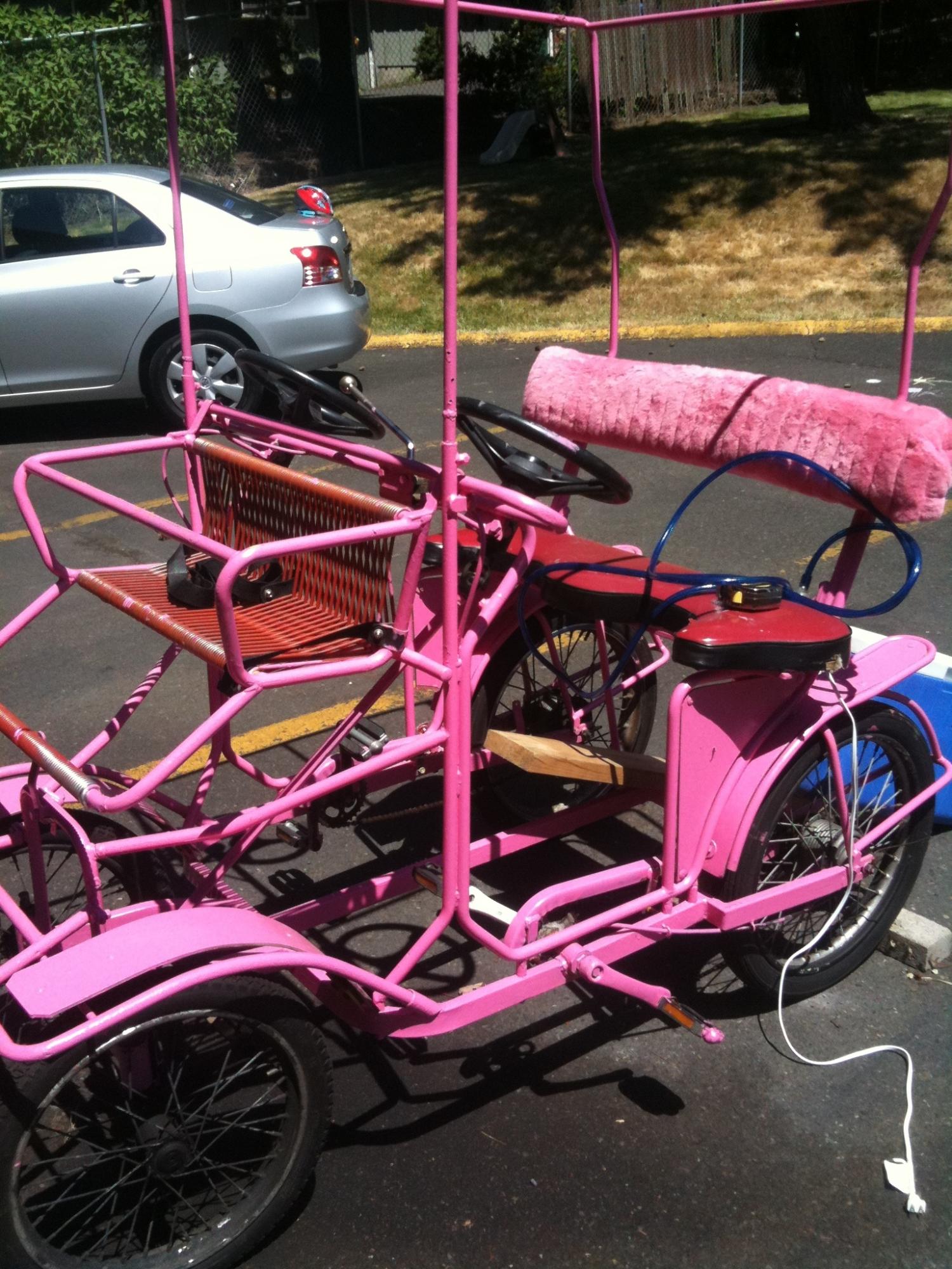 2007 Surrey single bench classic/ 4 wheel  Pink