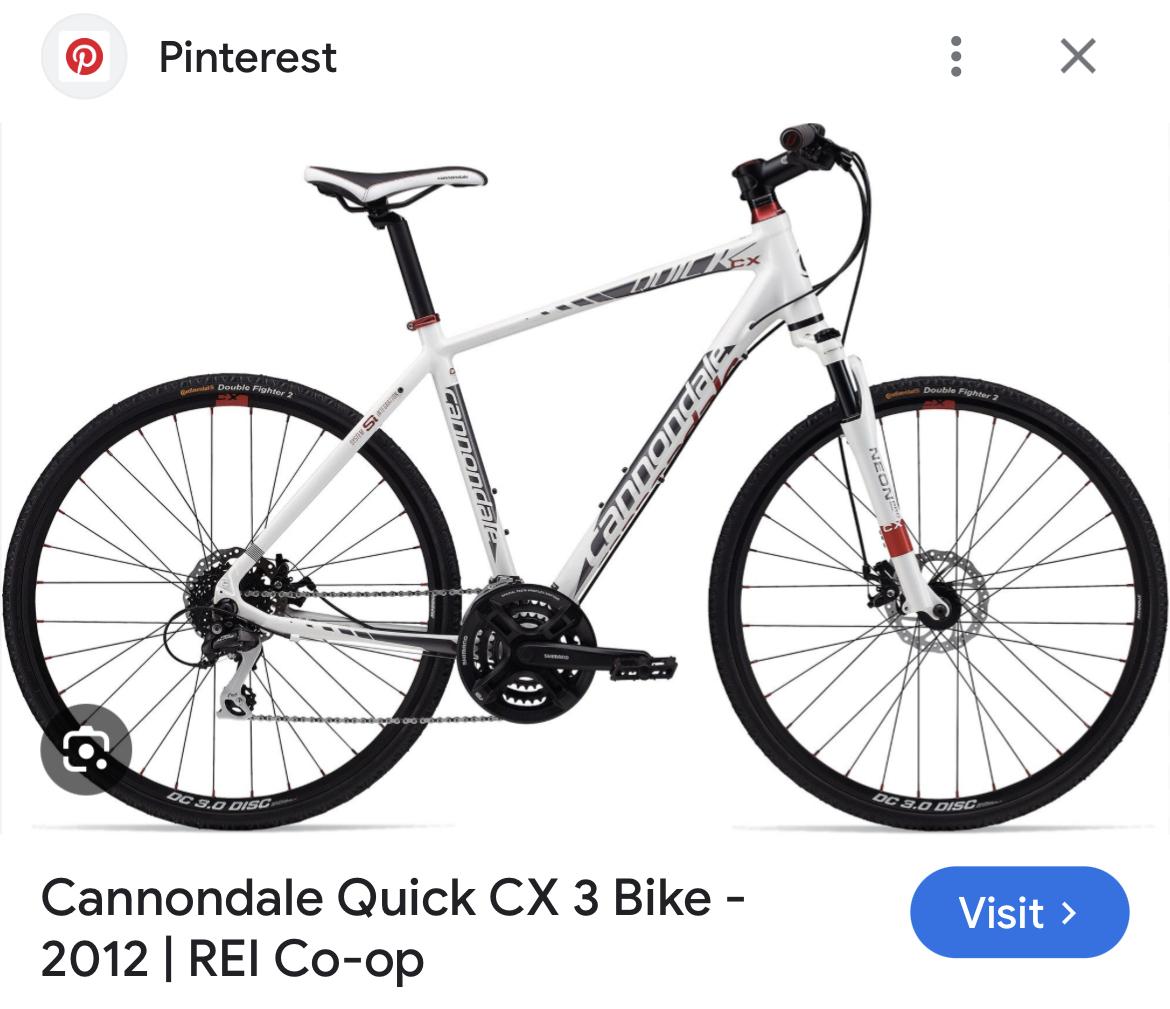 2012 Cannondale Quick CX 3 White