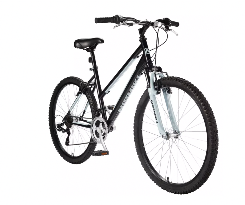 2021 Nishiki Heat treated Hi-Ten steel Black and Silver, gray or bare metal