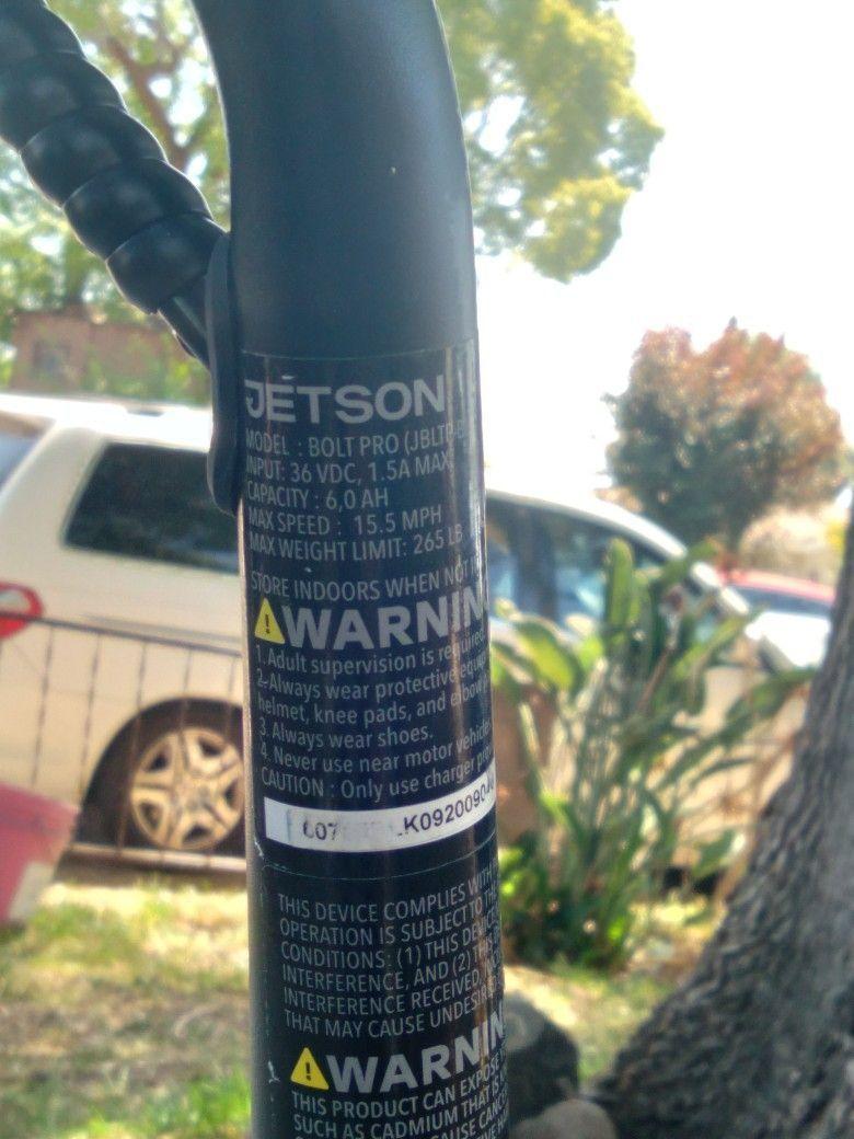 2021 Jetson Bolt Pro Black