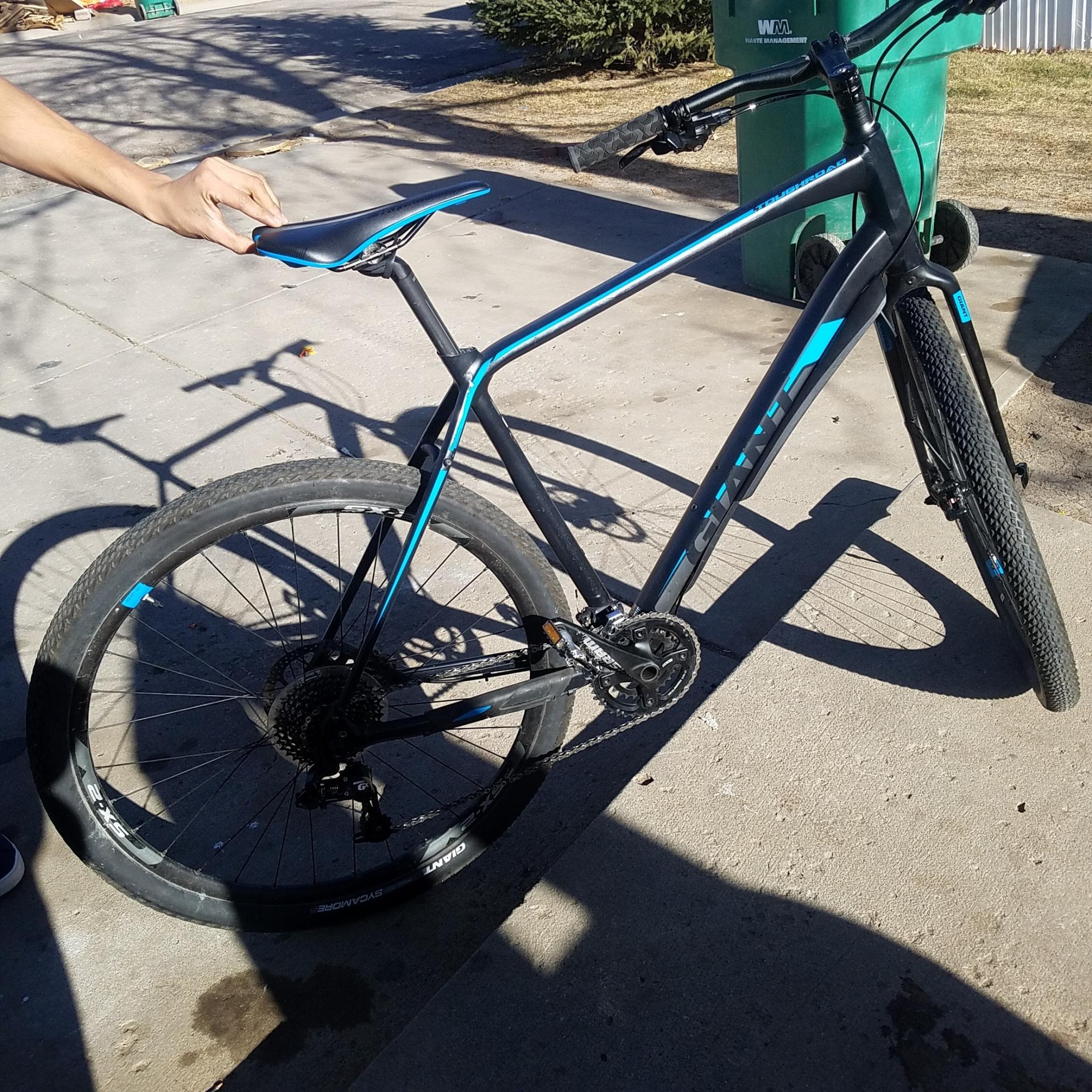 Giant XTC Composite 29er 3 Black, Blue, and Silver or Gray
