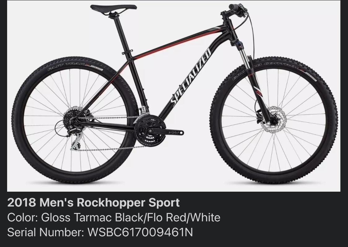 2018 Specialized Rockhopper Black