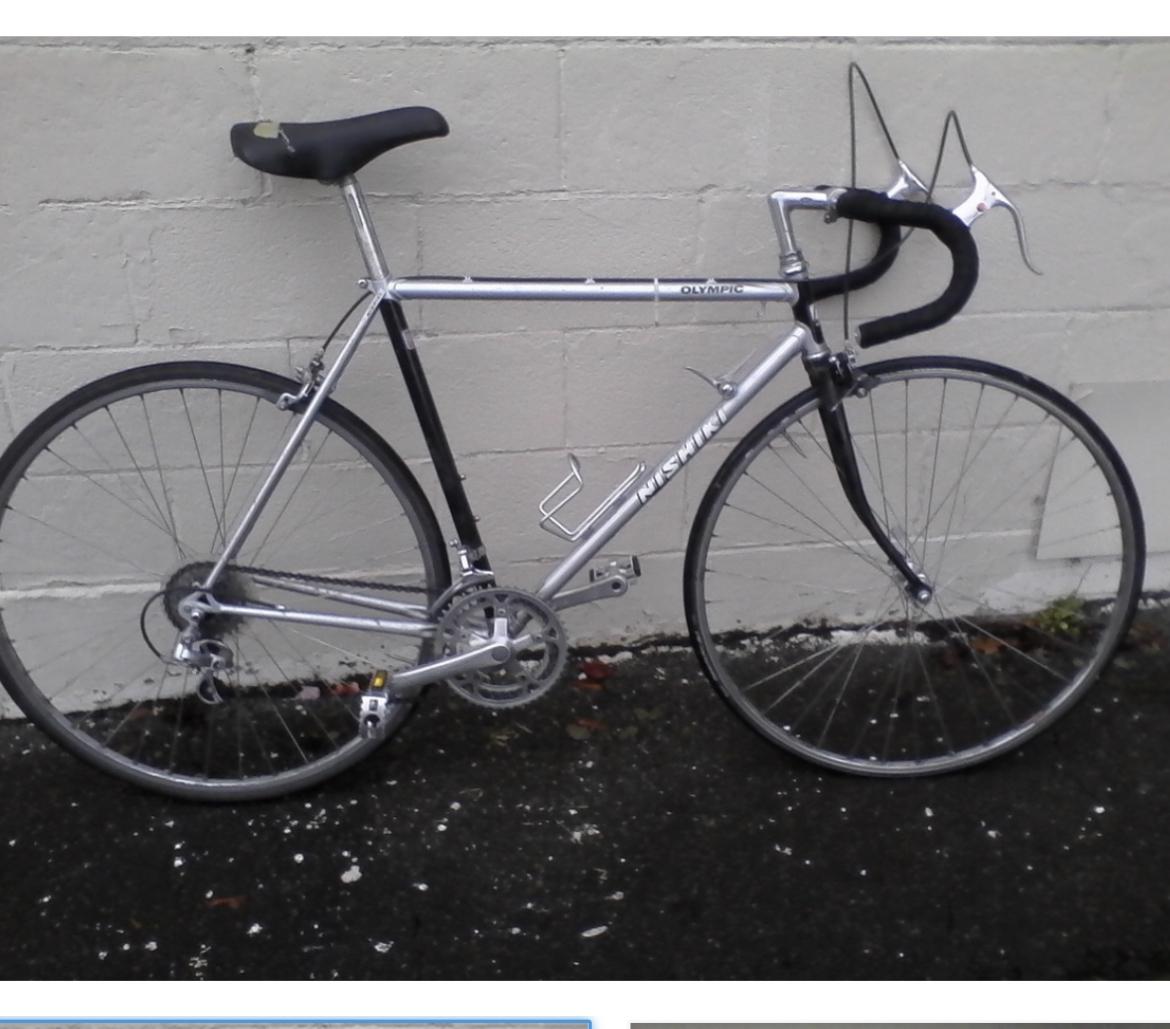 1985 Nishiki olympic Silver, gray or bare metal