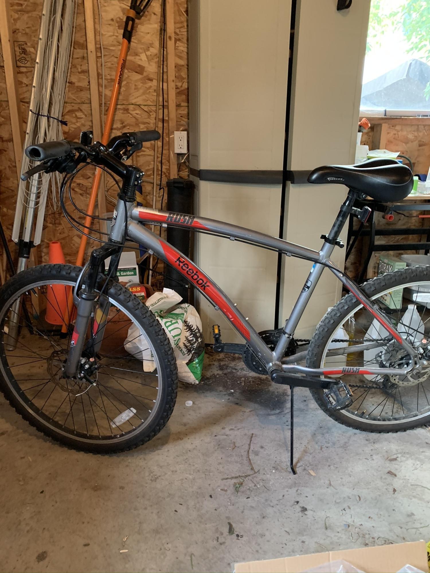 2020 Reebok Rush Silver, gray or bare metal