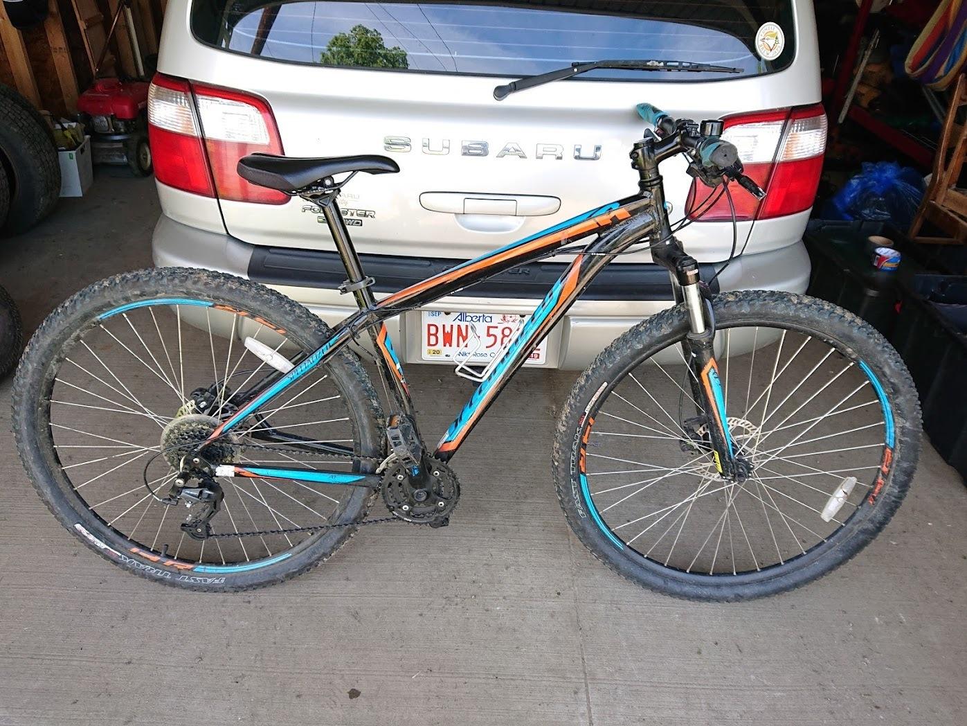 2014 Specialized Hardrock 29 Black, Blue, and Orange