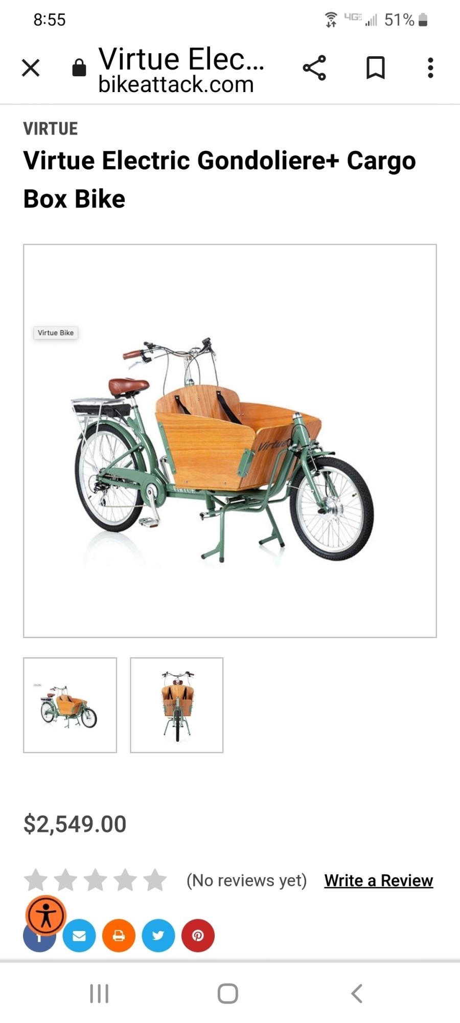 Virtue Gondoliere cargo box Green