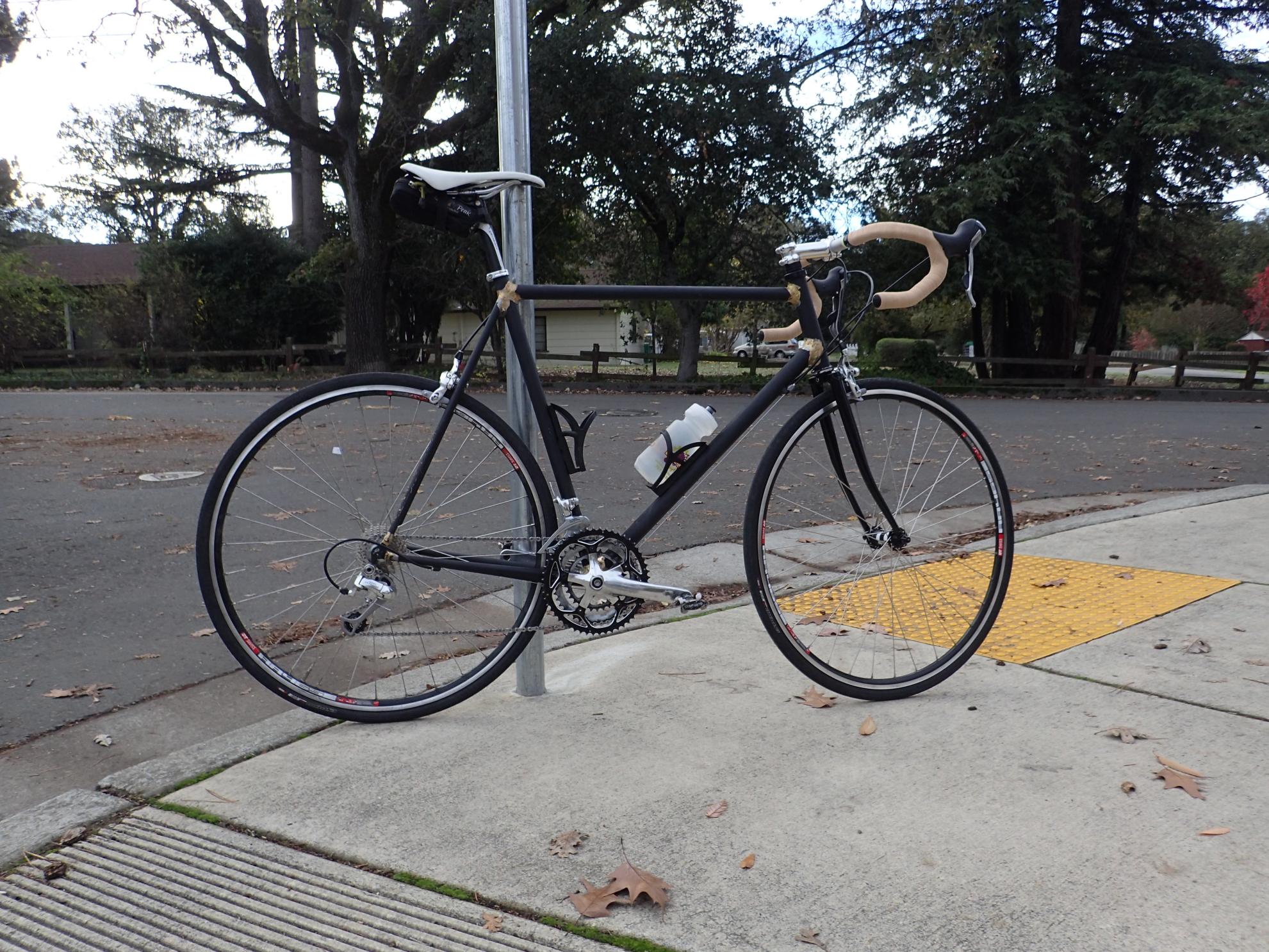 2014 I made the bike custom myelf Custom steel road bike very tall  Black