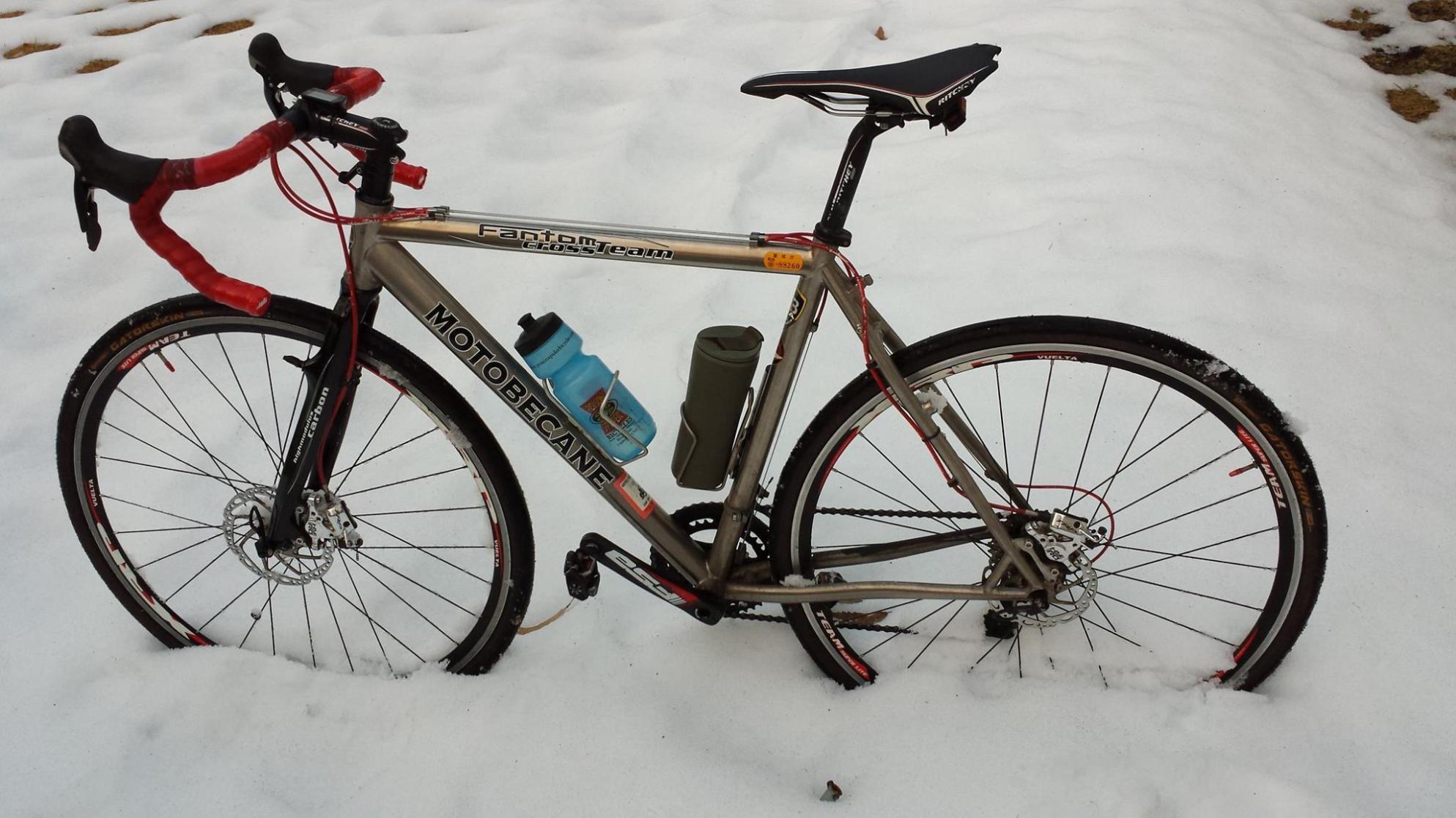 2013 Motobecane Fantom Team Cross Ti Silver, gray or bare metal