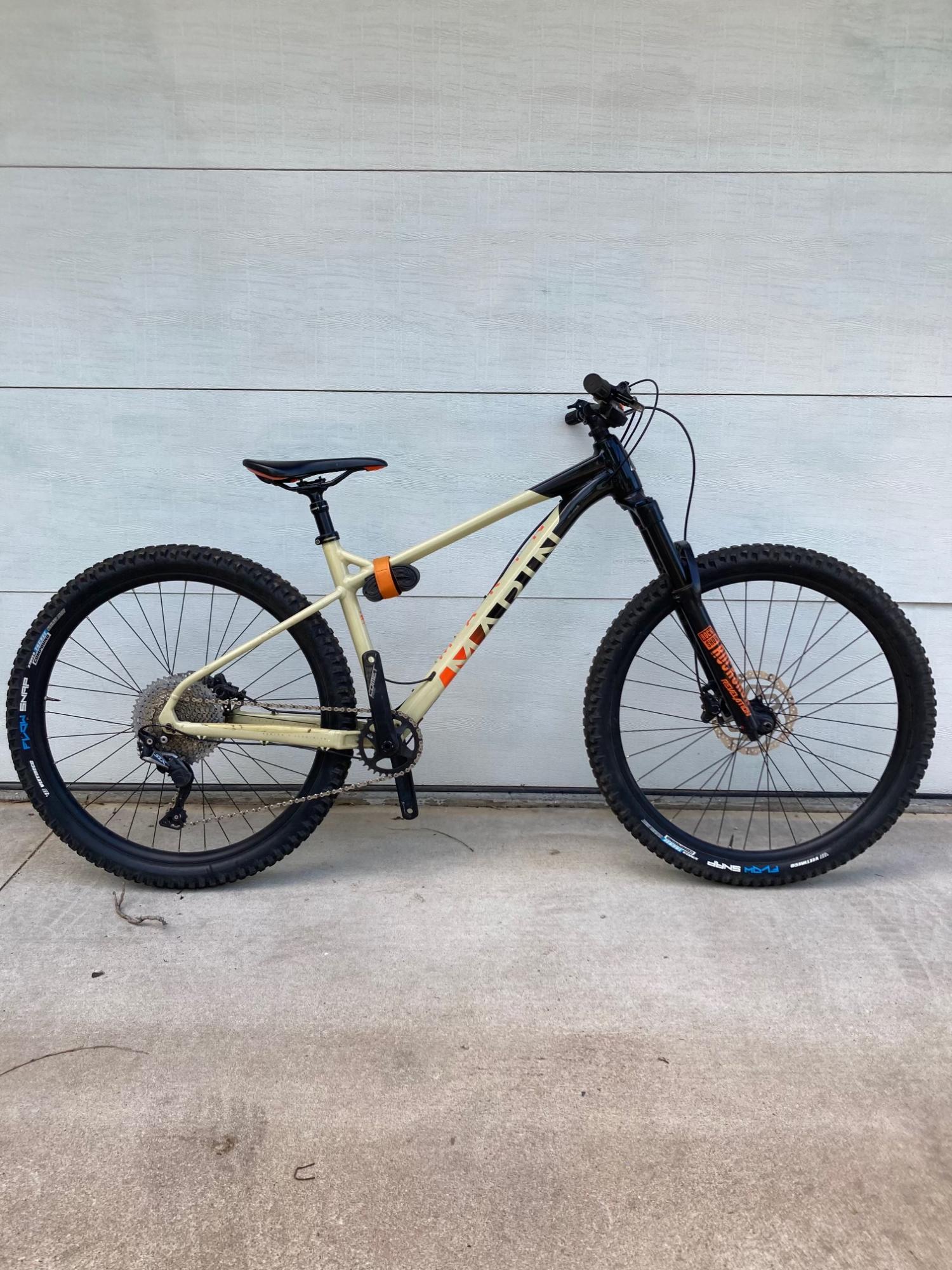 Marin Bikes Yellow or Gold, Black, and Orange