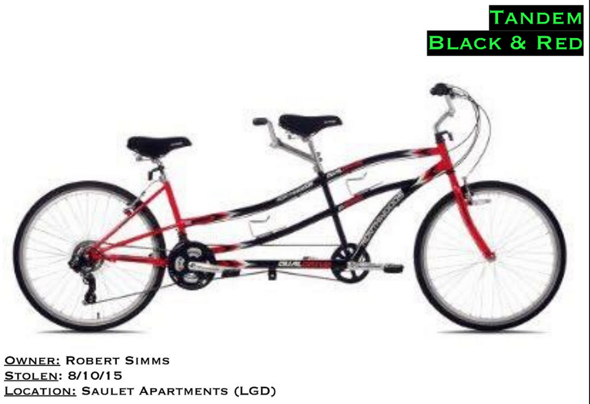 Unknown Black and REd tandem Red