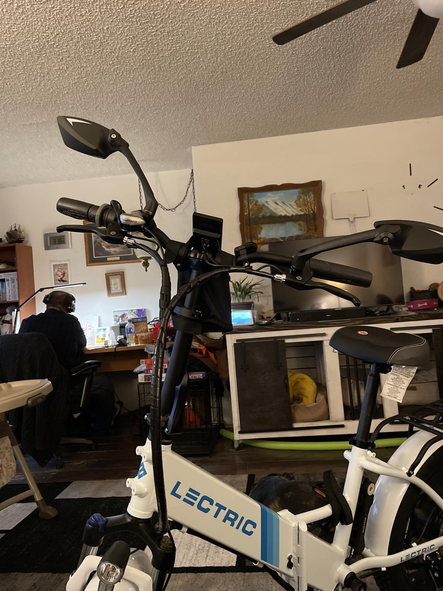 2021 Lectric eBikes Step thru 2.0 White and Blue