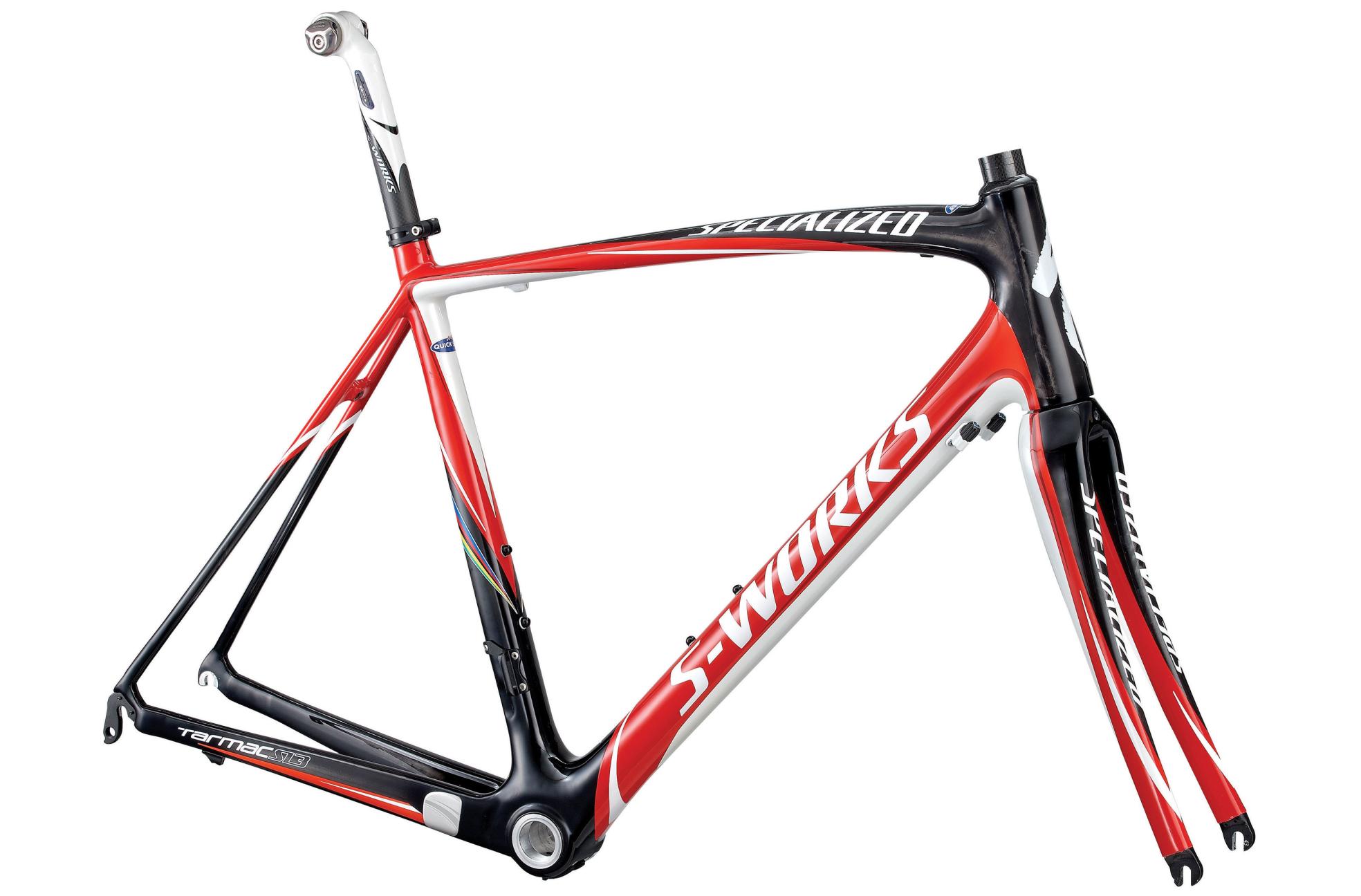 2010 Specialized S-Works Tarmac SL3 SRAM Red, Black, and White