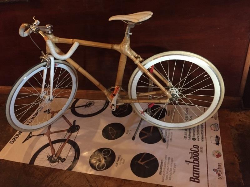 2012 BambooCo Bikes - Ecocultura bamboo bike project Bamboo Bike Frame Yellow or Gold