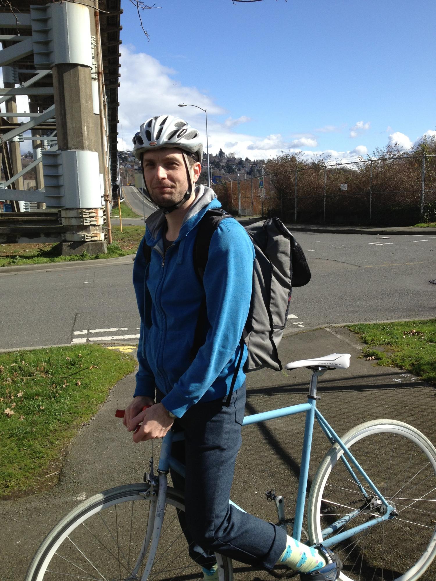 Fuji Track Blue and White