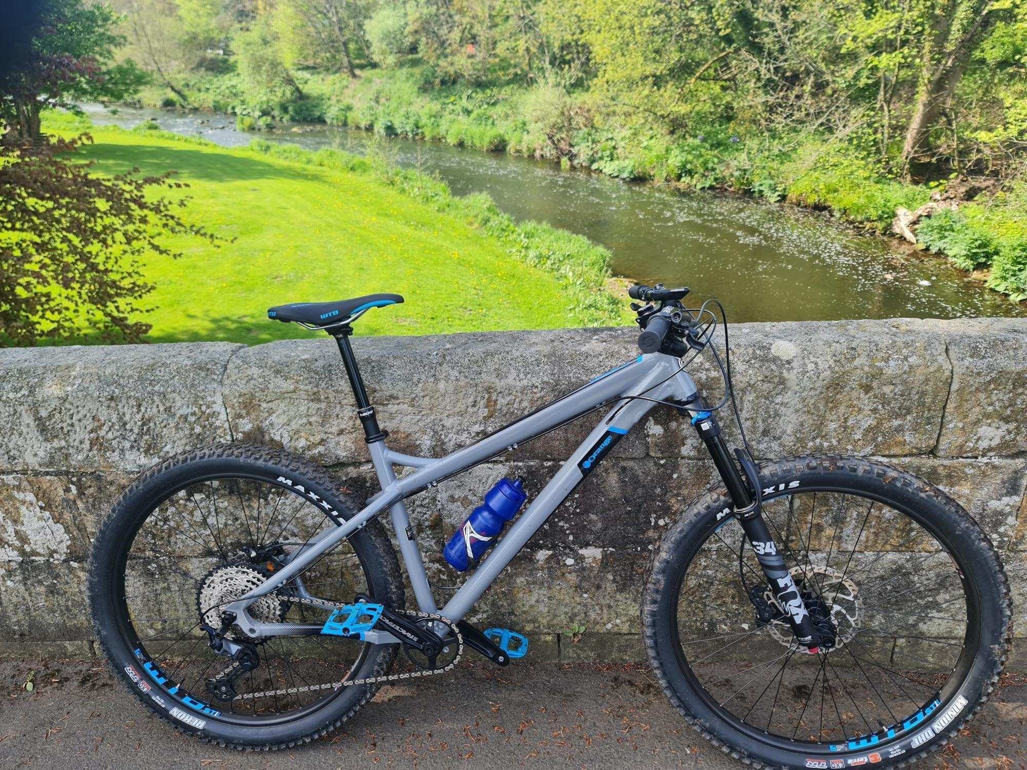 2021 Orange Bikes Orange Crush Pro 27.5 Silver, gray or bare metal