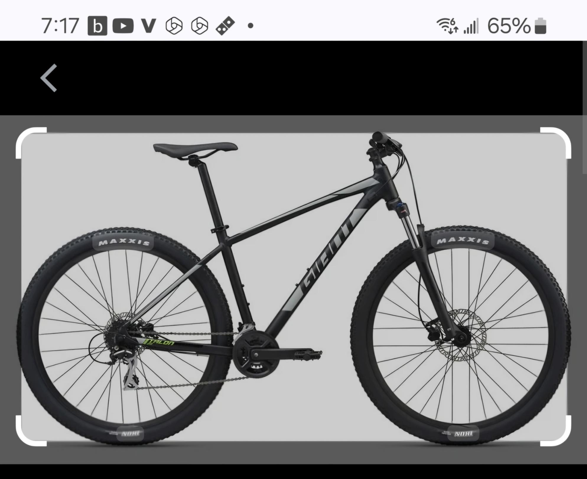2020 Giant Talon 3 Black and Green