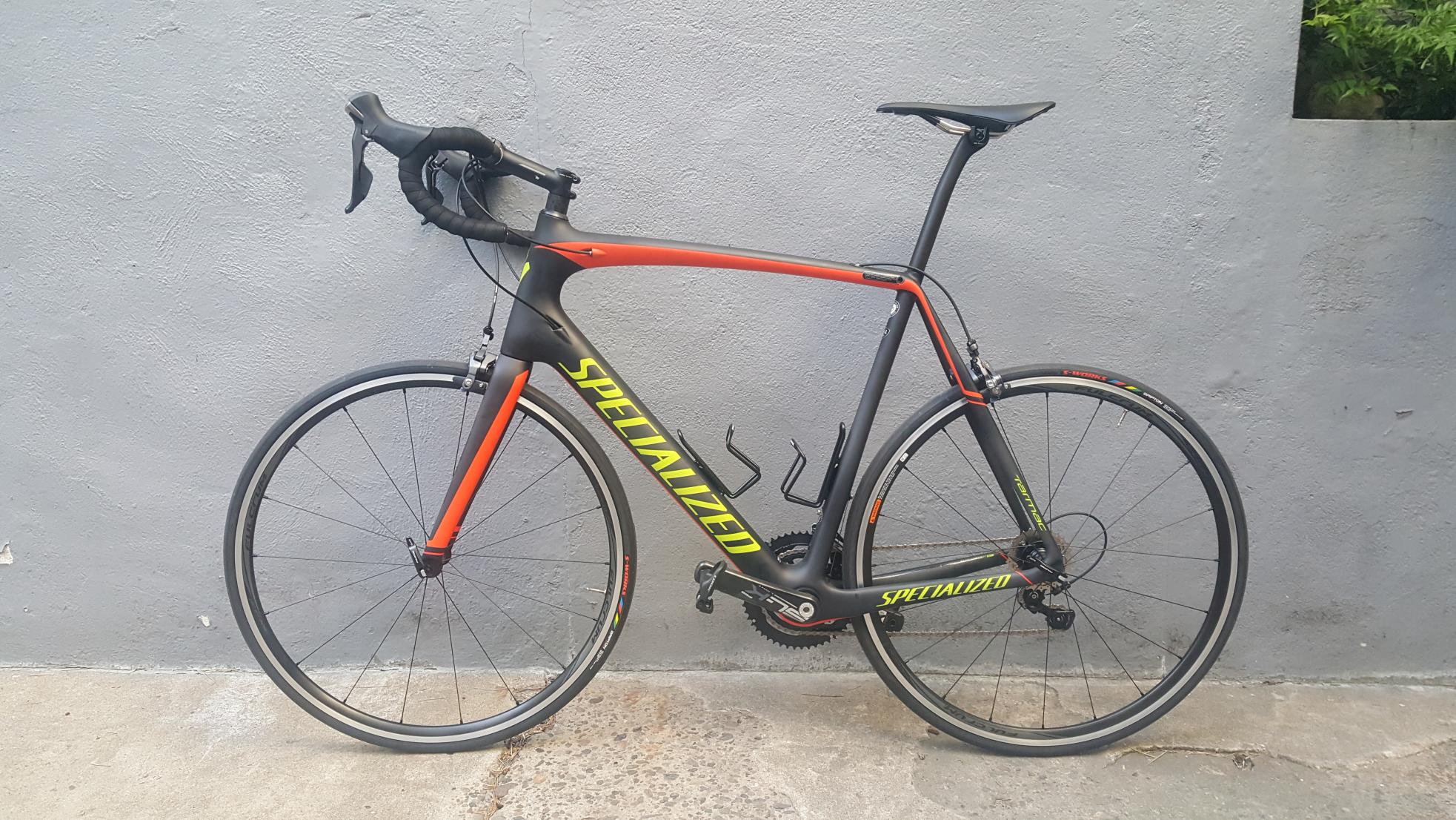 2016 Specialized Tarmac Black, Yellow or Gold, and Orange