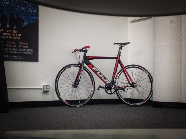 2014 Fuji Track 1.1  Black, Red, and White
