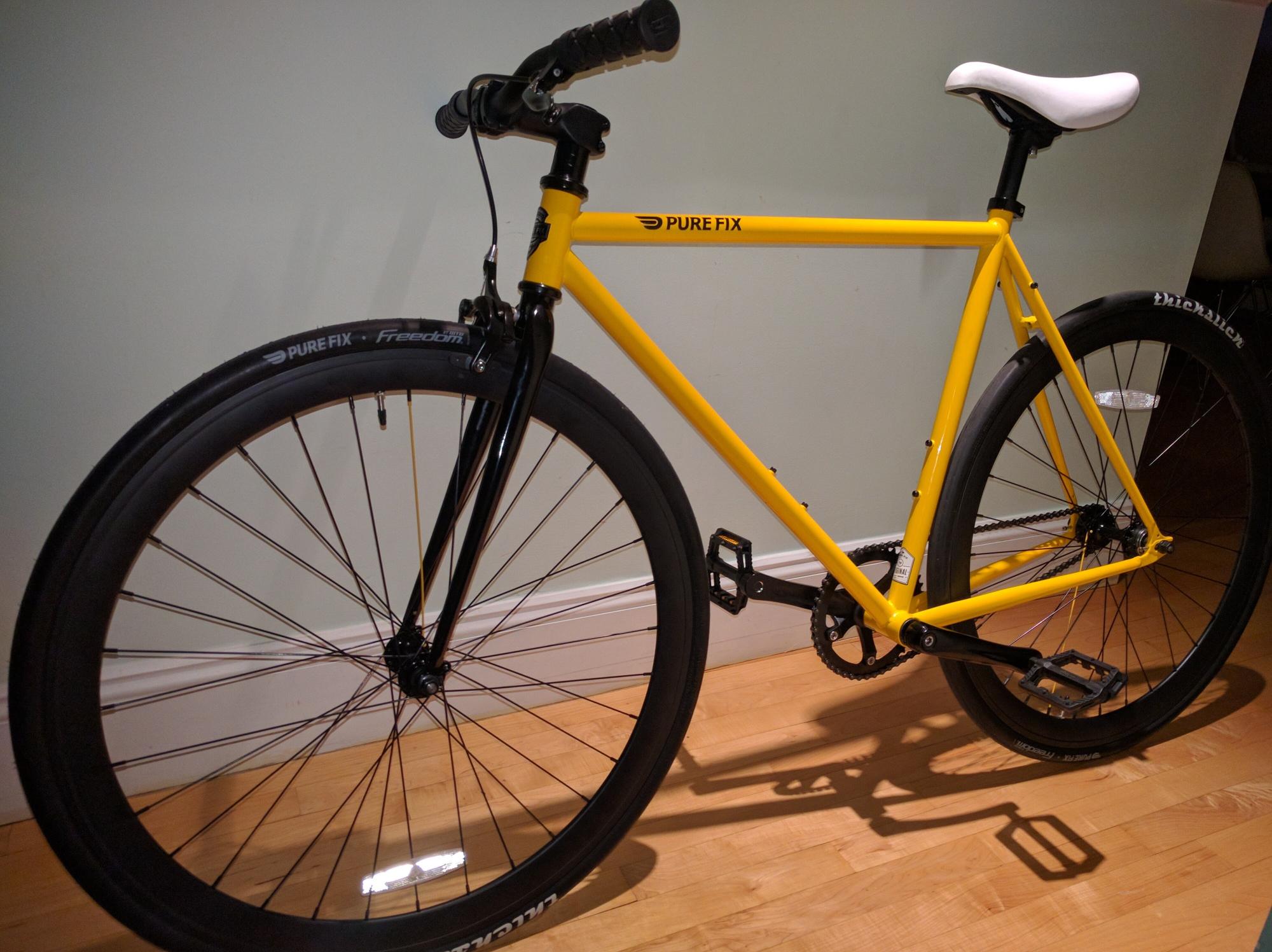 2016 Pure Fix Cycles Purefix Original Yellow or Gold