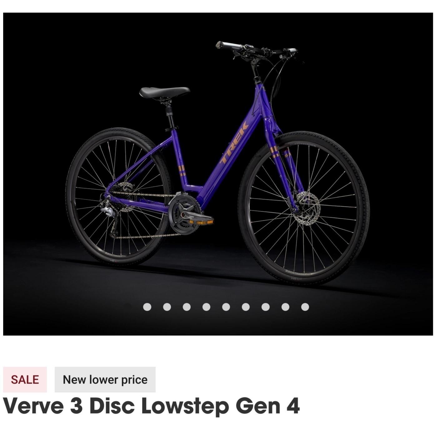 2024 Trek Verve 3 Lowstep Purple