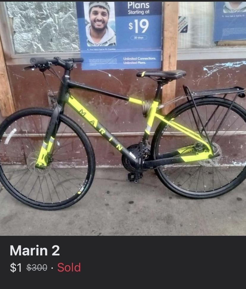 Marin Bikes Fairfax 2 Black and Yellow or Gold