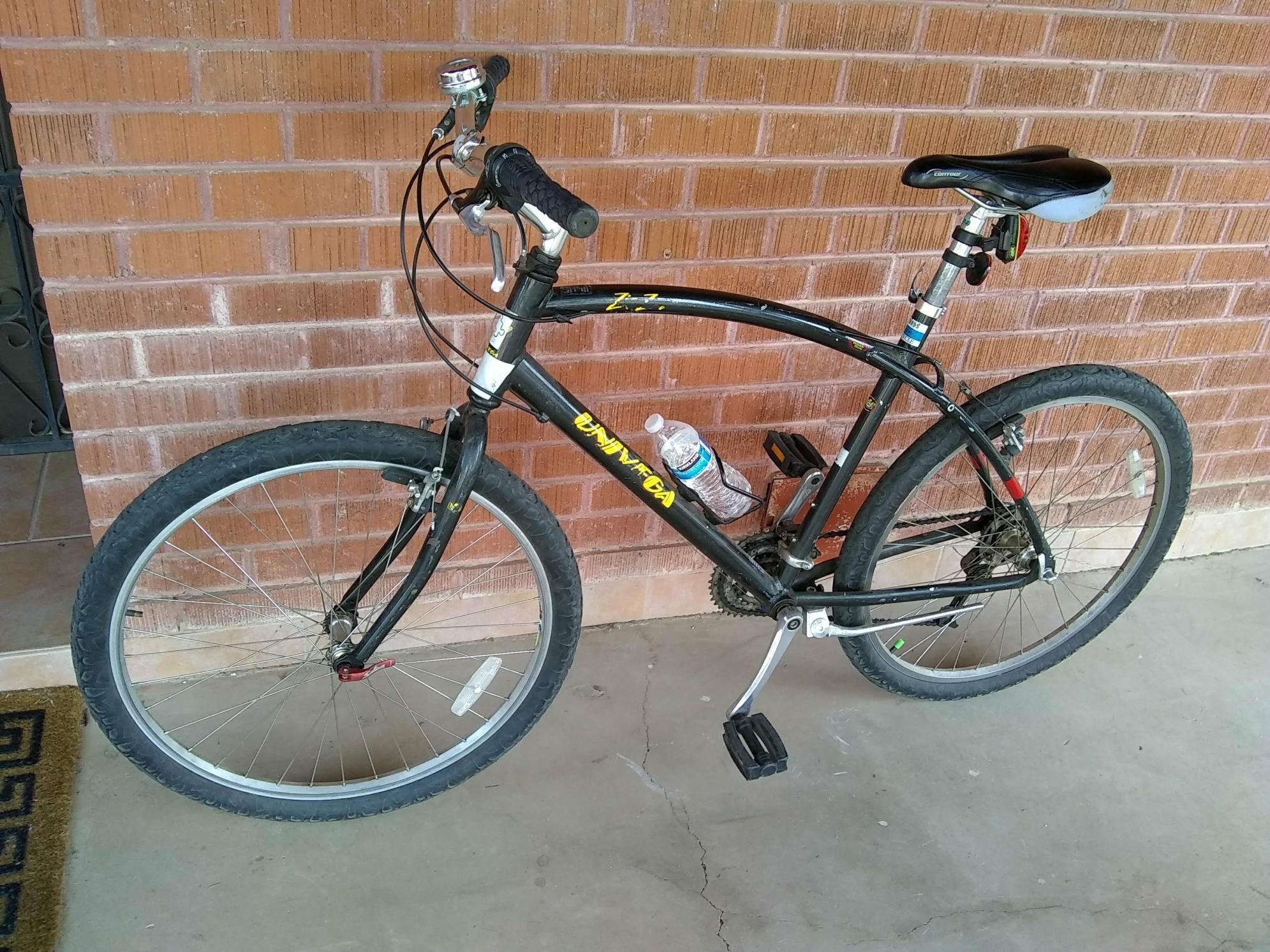 2001 Univega Silver, gray or bare metal