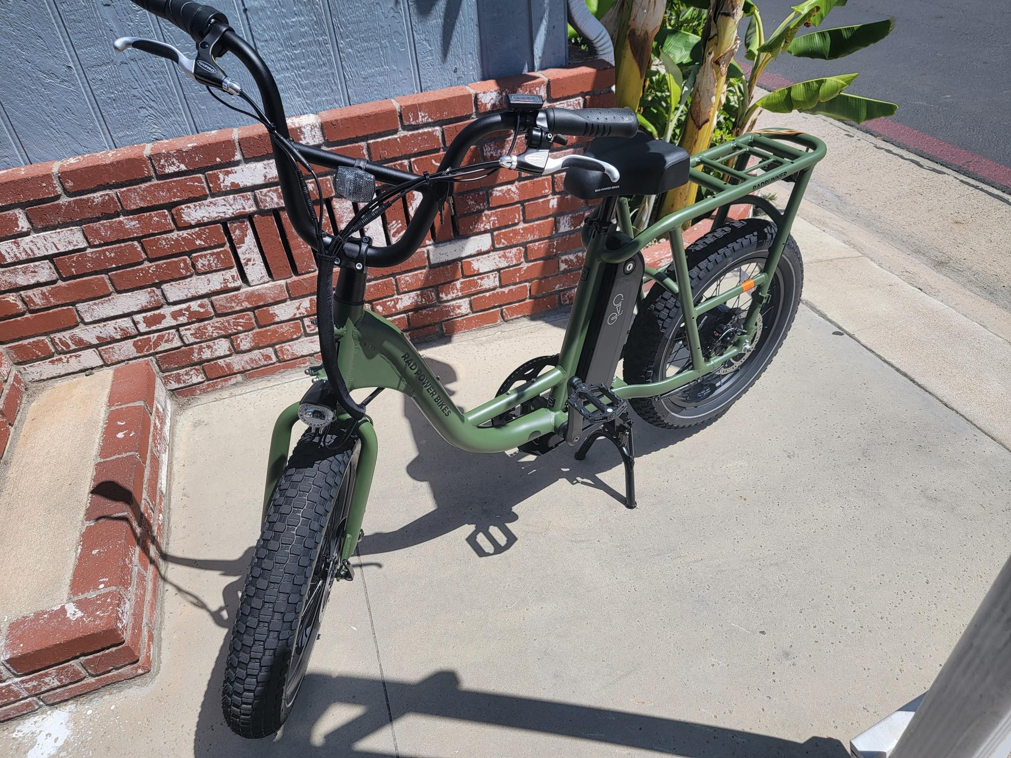 2022 Rad Power Bikes Radrunner 2 cargo bike (rear storage) Green