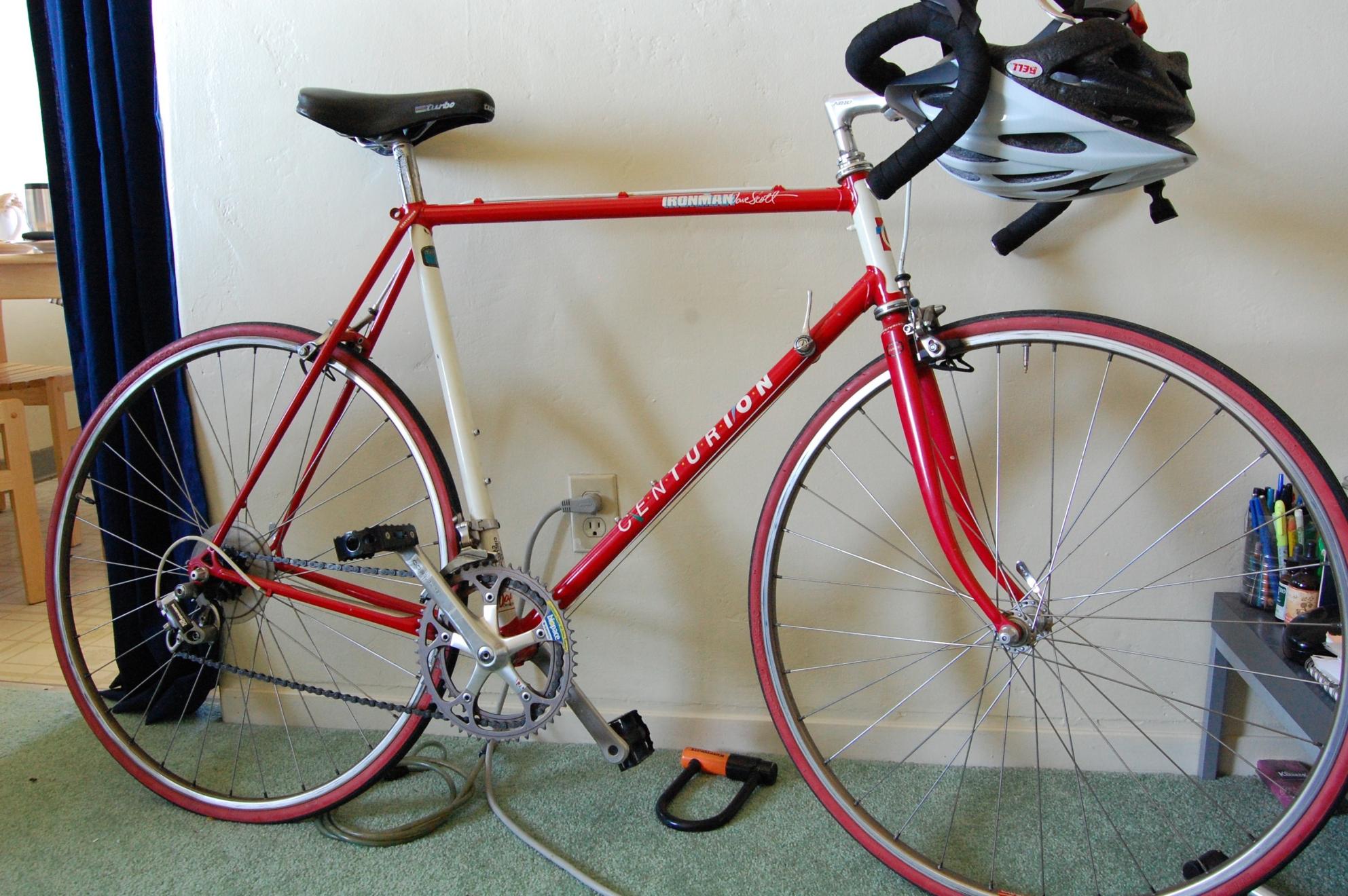 1985 Centurion Ironman Dave Scott (signature model) Red and White