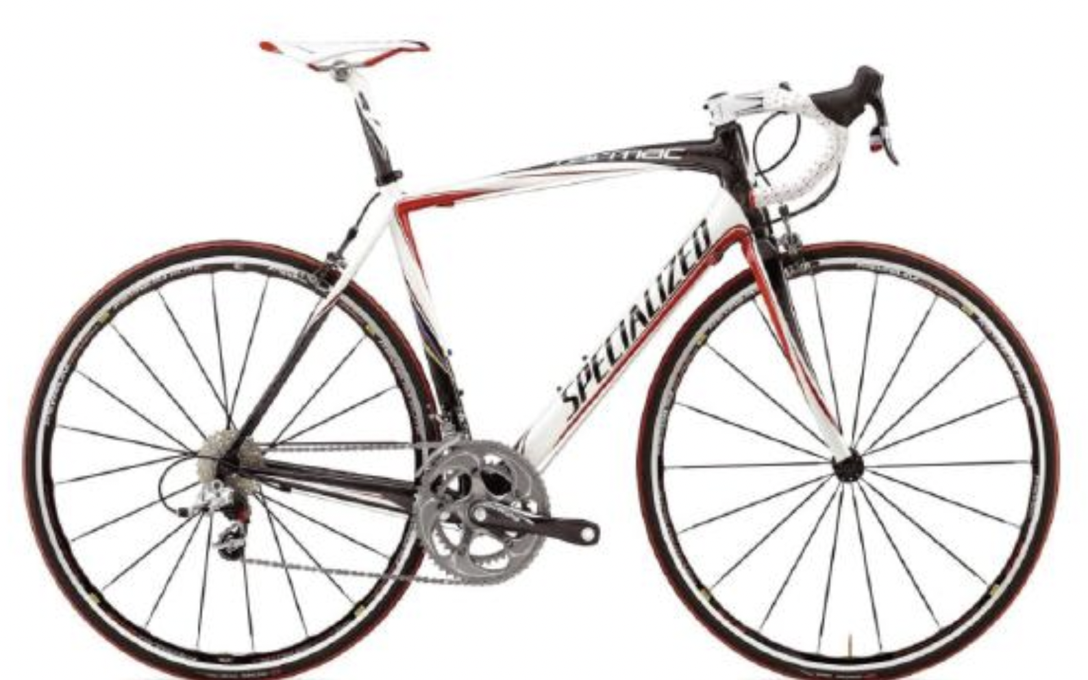 2009 Specialized Tarmac Pro SL Dura-Ace White, Red, and Black