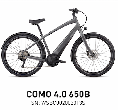 2024 Specialized COMO 4.0 Silver, gray or bare metal
