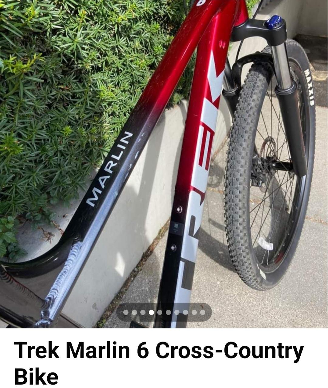 2022 Trek Marlin 6 Gen 2 Black and Red