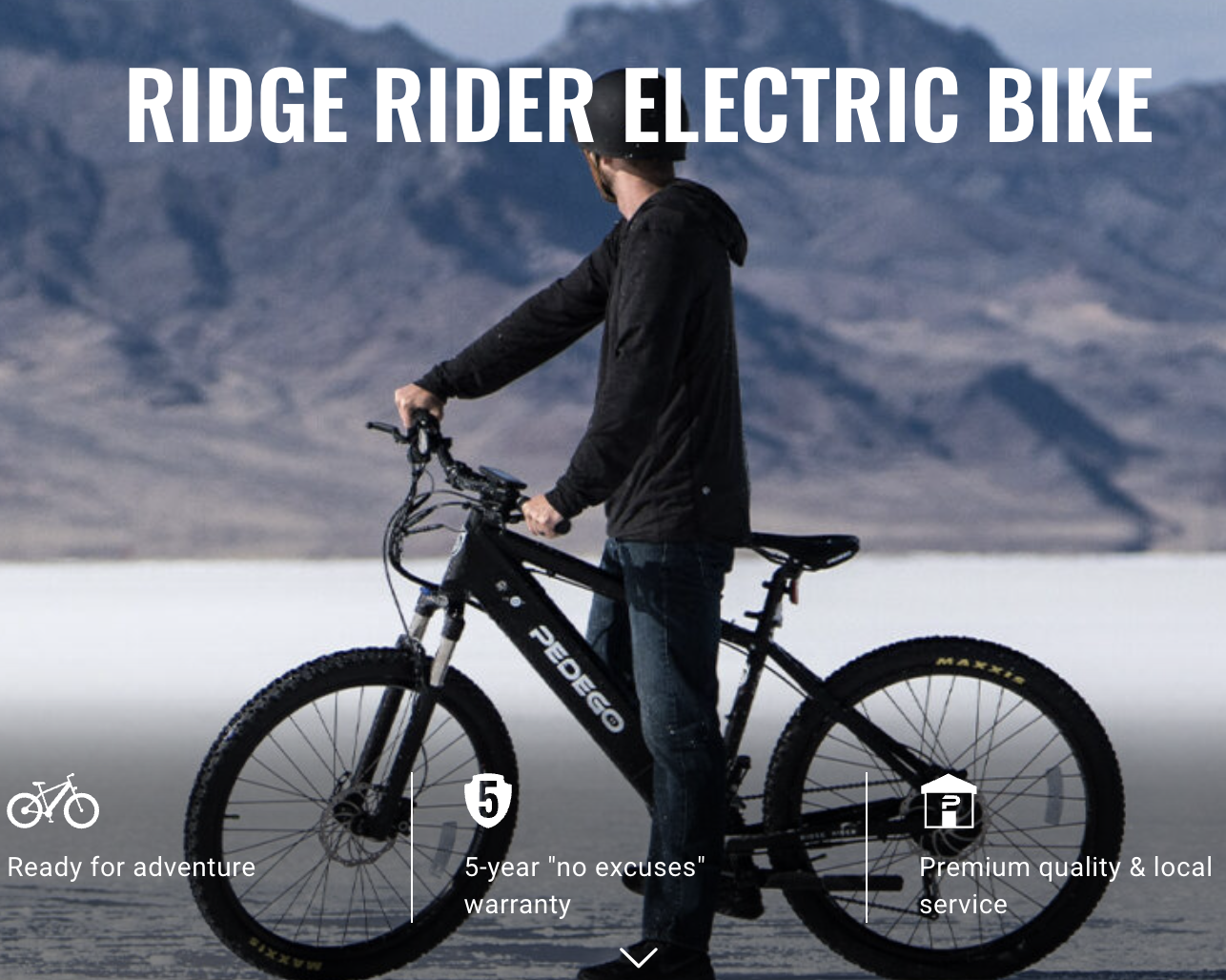 2017 Pedego RIDGE RIDER 48V Black