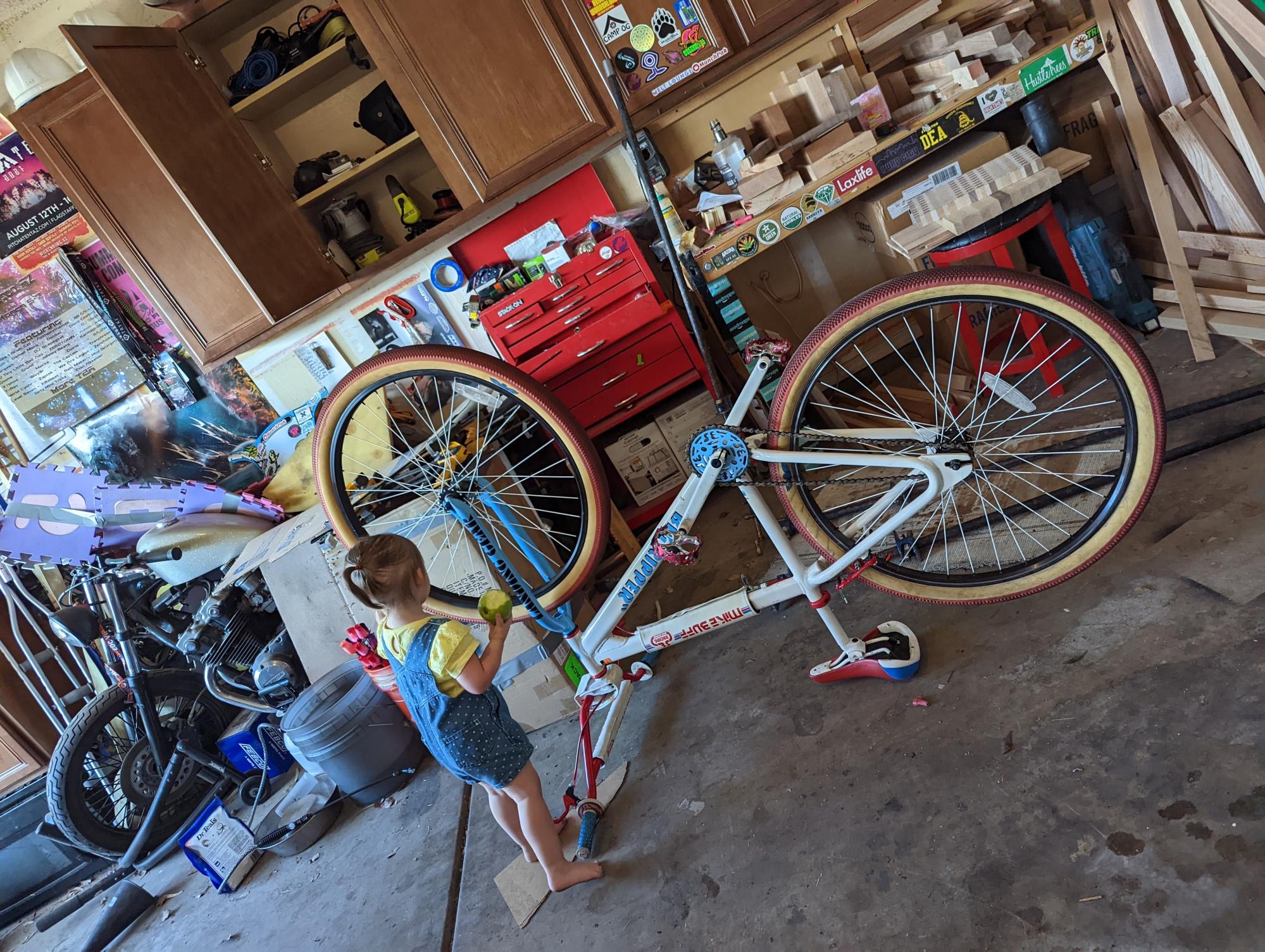 2019 SE Bikes Mike buff White