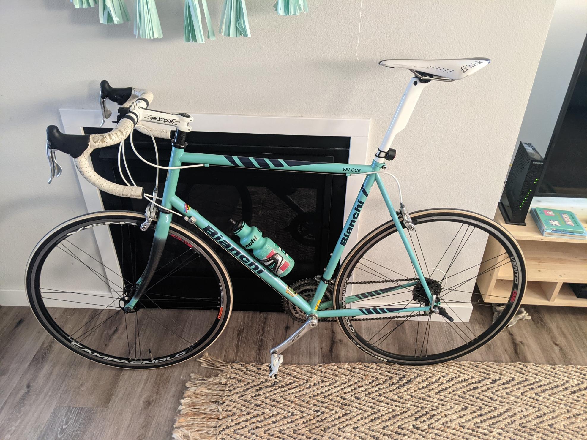 2010 Bianchi Veloce Green and Blue