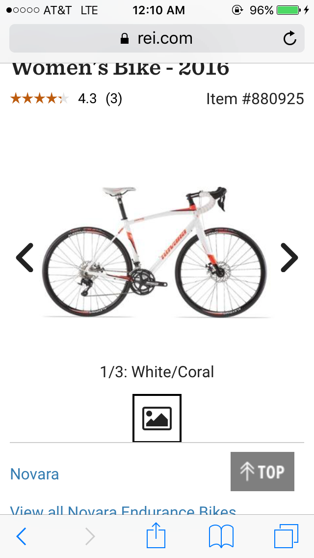 2016 Novara Carema 5D White and Orange