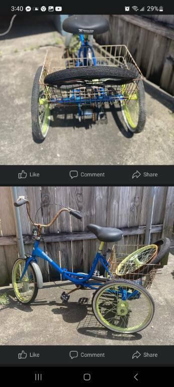 Other trike cargo tricycle (rear storage) Blue