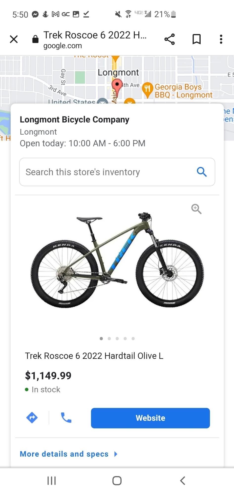 2021 Trek Roscoe 6 Green