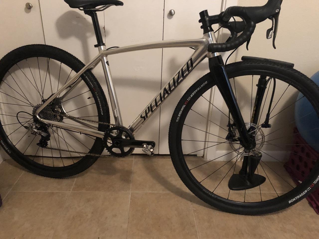 2016 Specialized CruX E5 X1 Silver, gray or bare metal