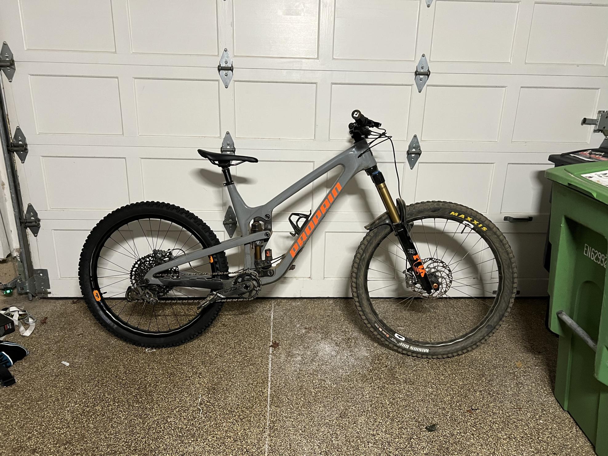 2022 Propain Spindrift Silver, gray or bare metal and Orange