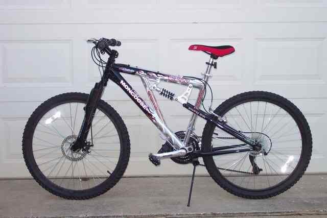 Mongoose XR200 Stickers tape or other cover-up, Black, and Red