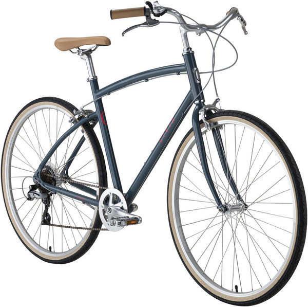 Civia Silver, gray or bare metal and Red