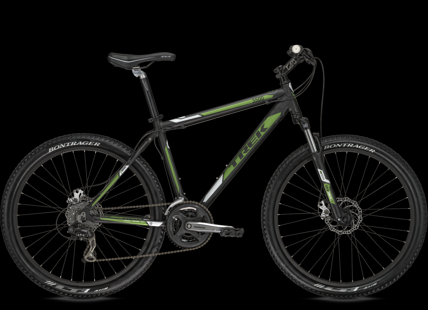 2013 Trek 3500 Black and Green