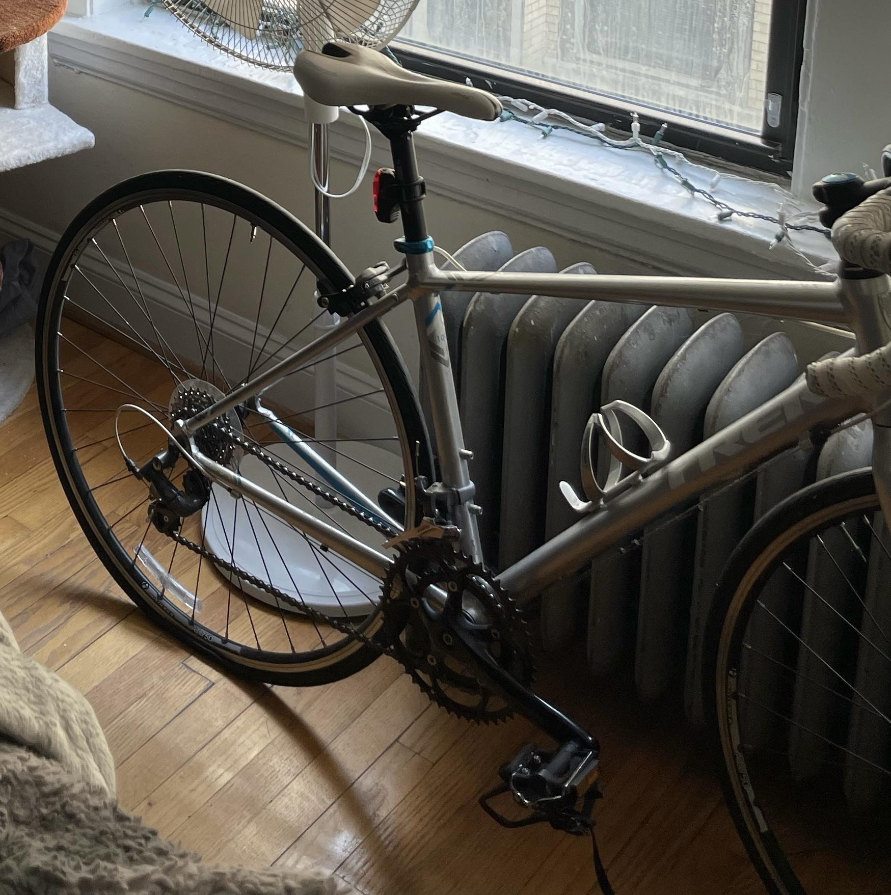 2015 Trek Lexa C Silver, gray or bare metal and Blue