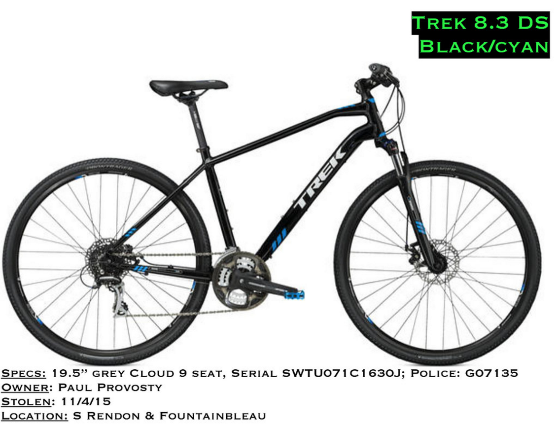 Trek 8.3 DS Black and Blue