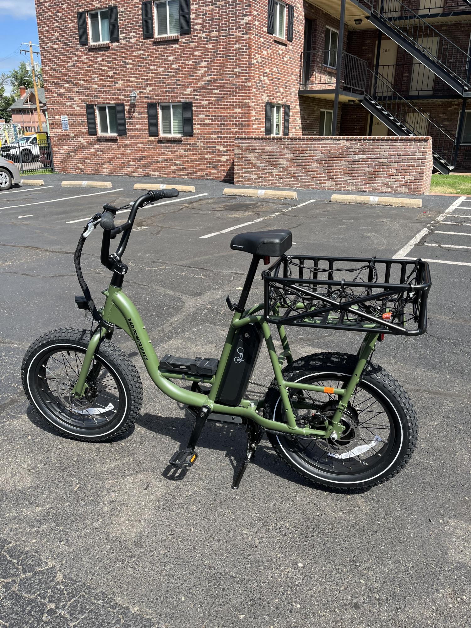 2023 Rad Power Bikes RadRunner 2 cargo bike (rear storage) Green