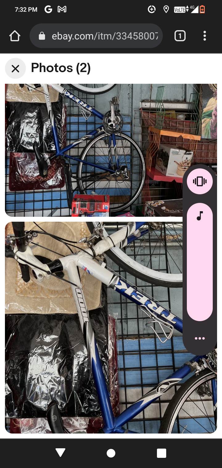 2006 Trek Road Bike White, Silver, gray or bare metal, and Blue
