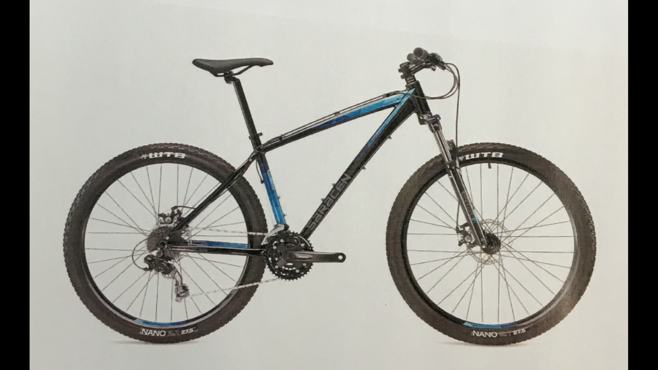 2015 Saracen Cycles Tuff Trax Black and Blue