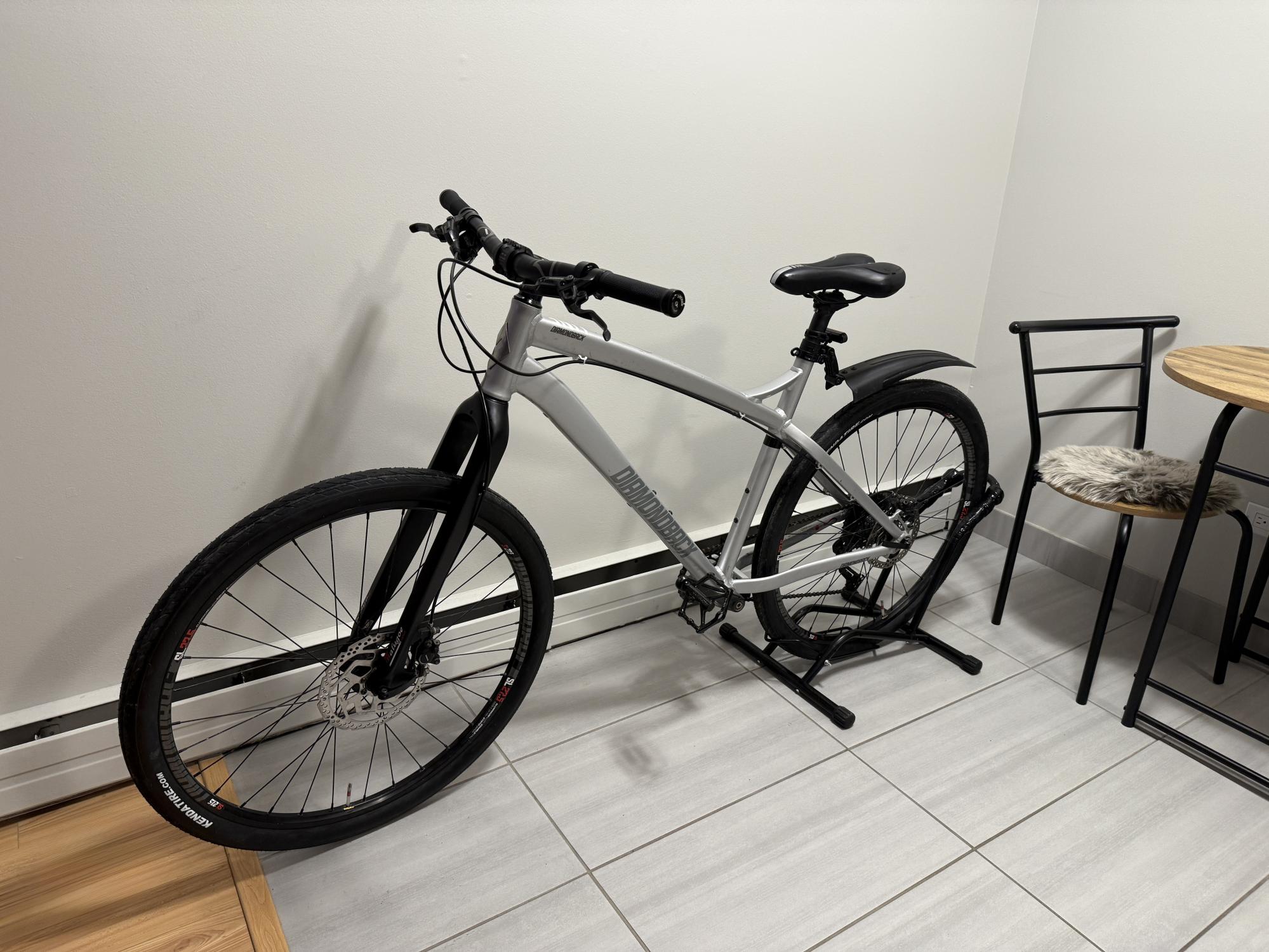 2016 Diamondback Hook Silver, gray or bare metal