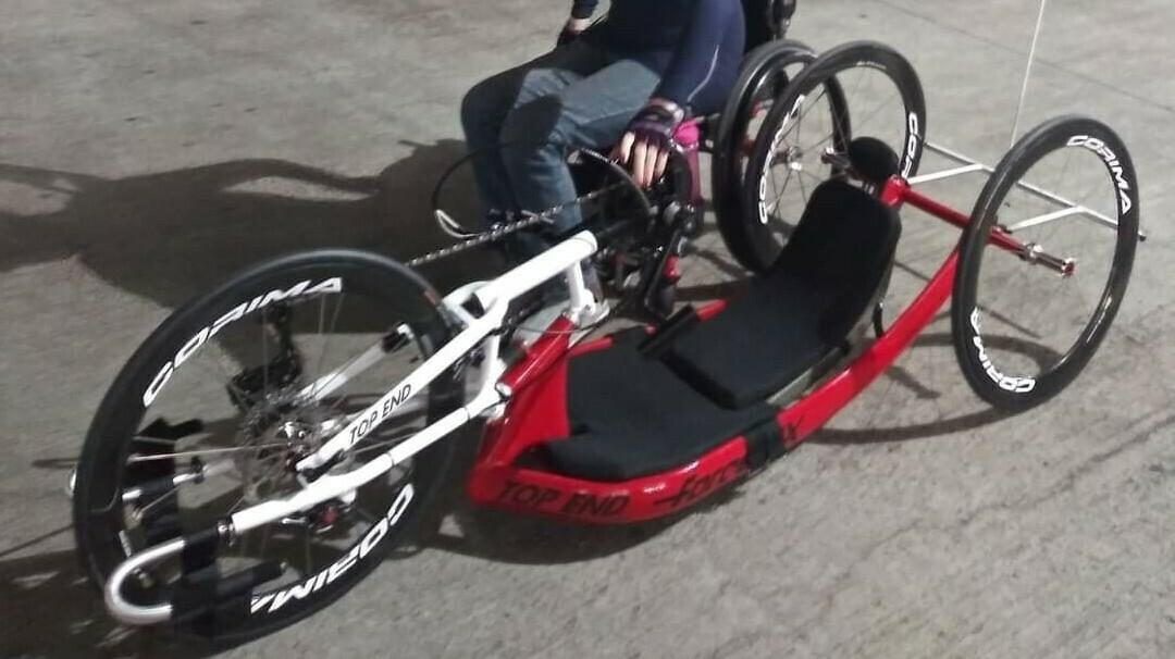 2018 Invacare Top End recumbent Red and White